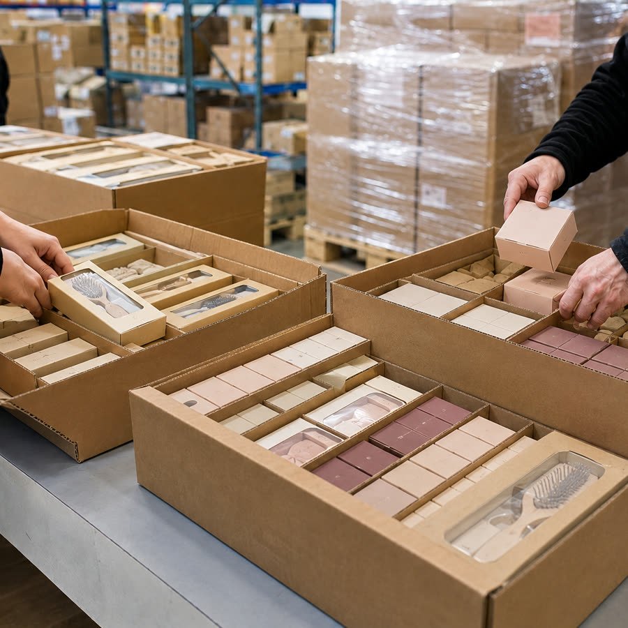 Abfüllung und Verpackung von Pflegeprodukten